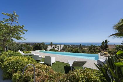 The view from the pool of Casa Alba