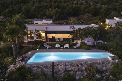 The private pool of Casa Alba