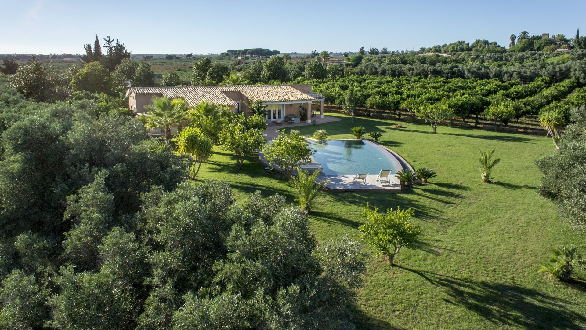 Villa Orangerie from above