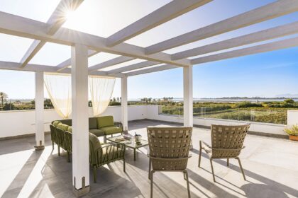 The panoramic terrace of Villa Mozia View