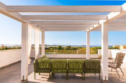 The panoramic terrace of Villa Mozia View