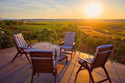 View from Casa Melograno II at the sunset