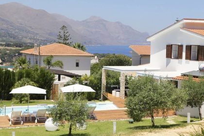 View of Villa Perla from behind