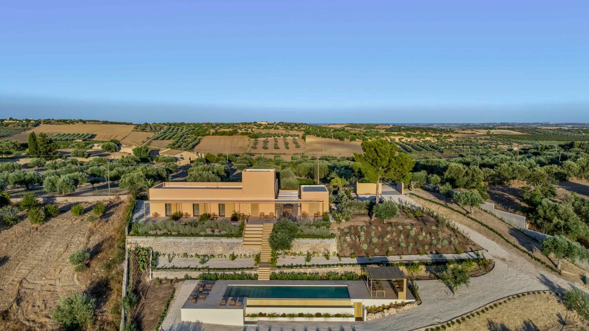 Villa Ariusa from the above